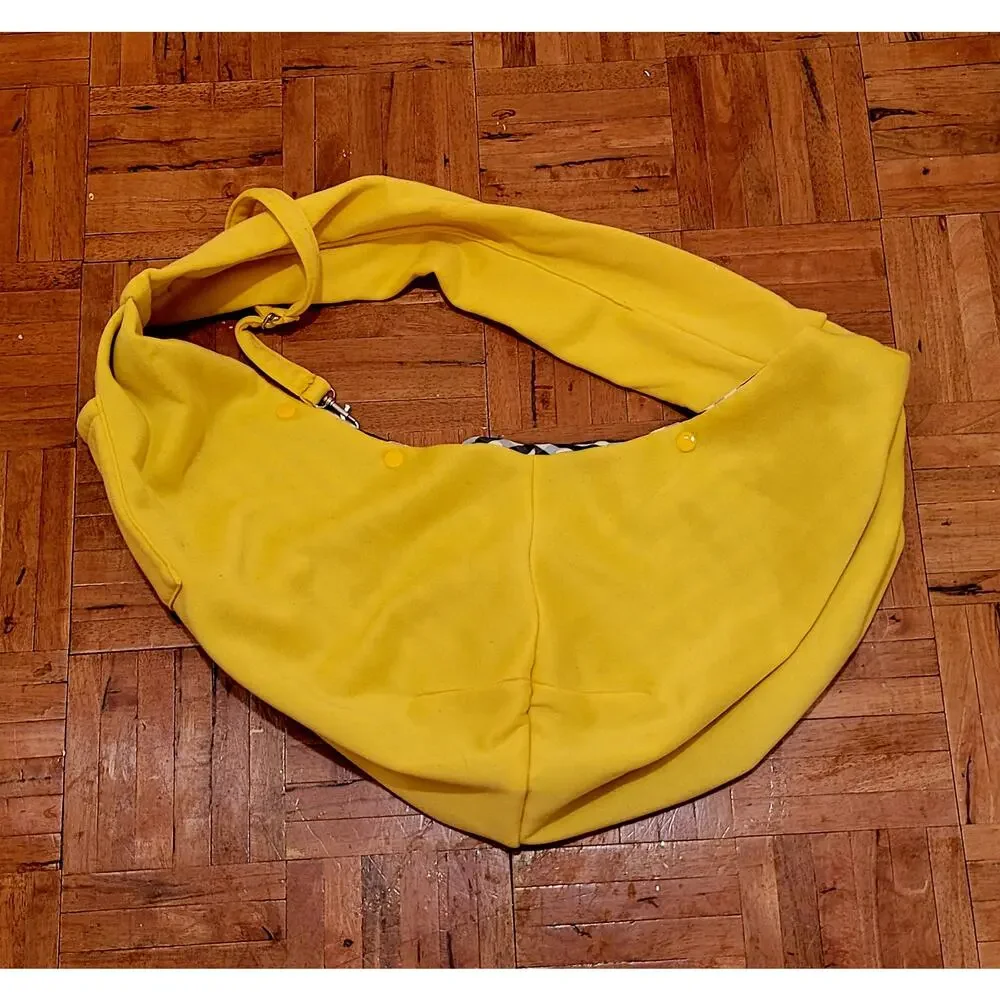 Artisome pet carrier yellow small dogs cats personal soft with snap for travel